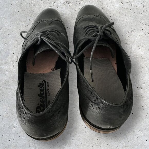 Men's Aetrex Dalton Wing Tip Oxford Shoes in Black - Size 12.5 - Picture 13 of 14